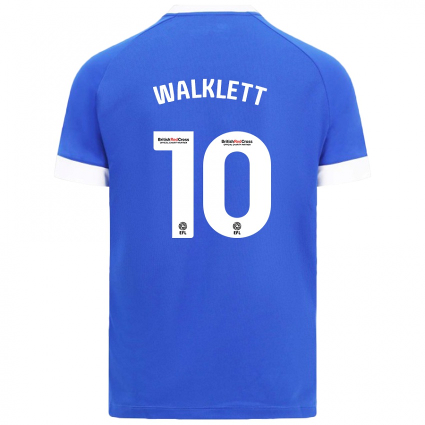 Kinderen Kerry Walklett #10 Hemelsblauw Thuisshirt Thuistenue 2024/25 T-Shirt België