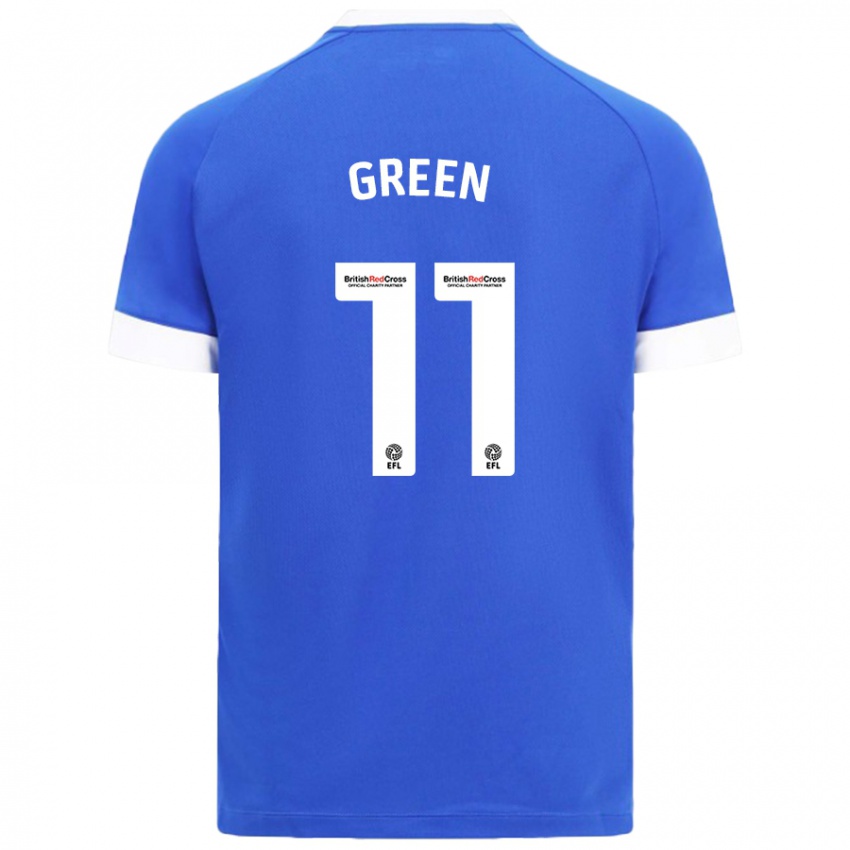 Kinderen Danielle Green #11 Hemelsblauw Thuisshirt Thuistenue 2024/25 T-Shirt België