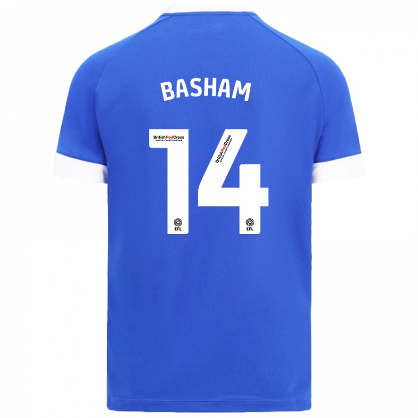 Kinderen Olivia Basham #14 Hemelsblauw Thuisshirt Thuistenue 2024/25 T-Shirt België