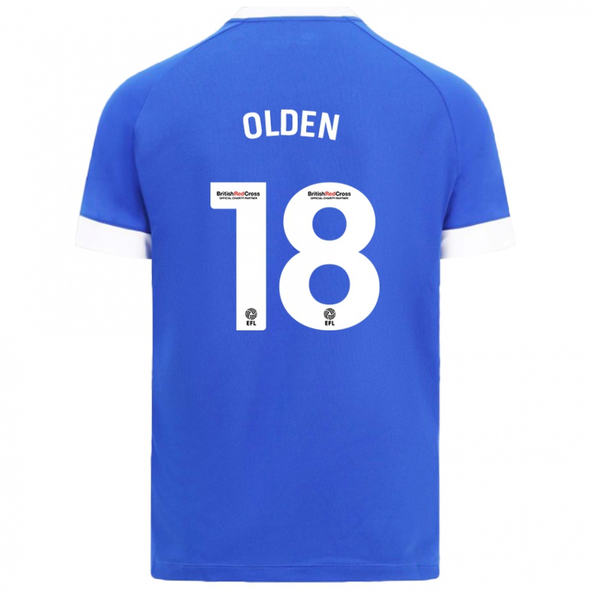 Kinderen Mackenzie Olden #18 Hemelsblauw Thuisshirt Thuistenue 2024/25 T-Shirt België