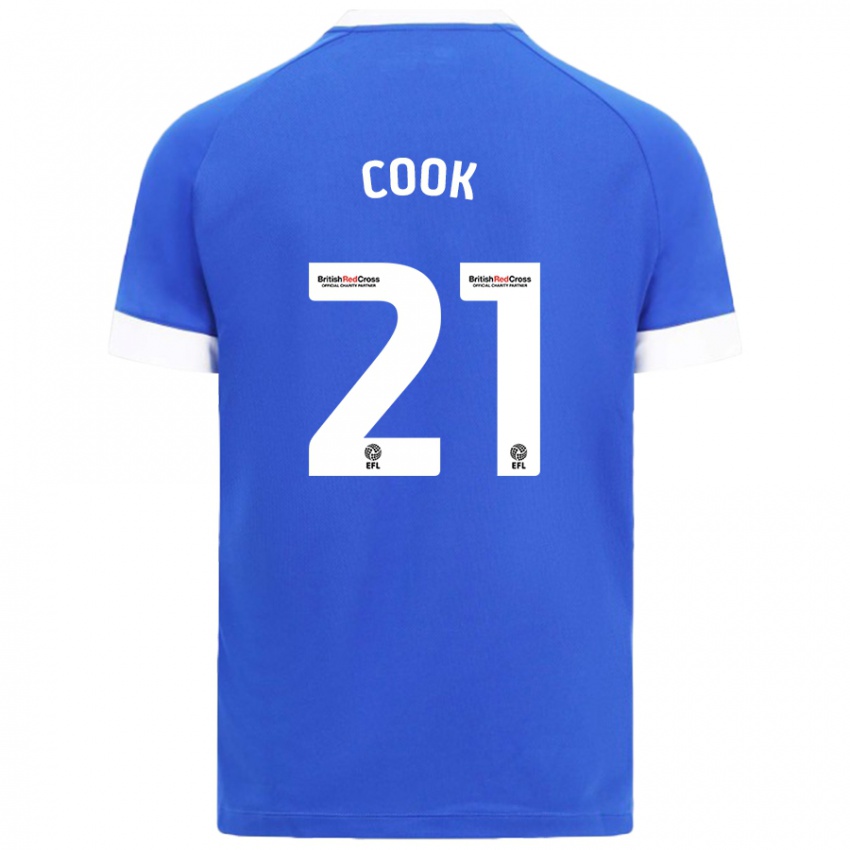 Kinderen Mikayla Cook #21 Hemelsblauw Thuisshirt Thuistenue 2024/25 T-Shirt België