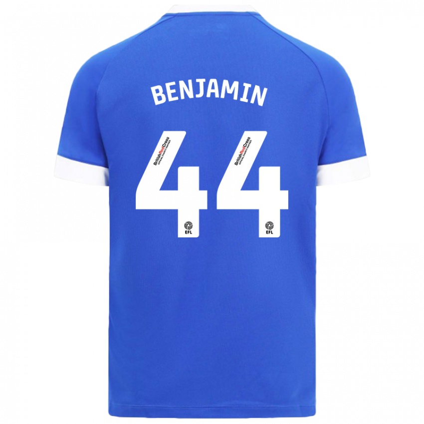 Kinderen Xavier Benjamin #44 Hemelsblauw Thuisshirt Thuistenue 2024/25 T-Shirt België