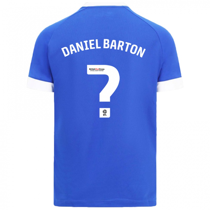 Kinderen Daniel Barton #0 Hemelsblauw Thuisshirt Thuistenue 2024/25 T-Shirt België