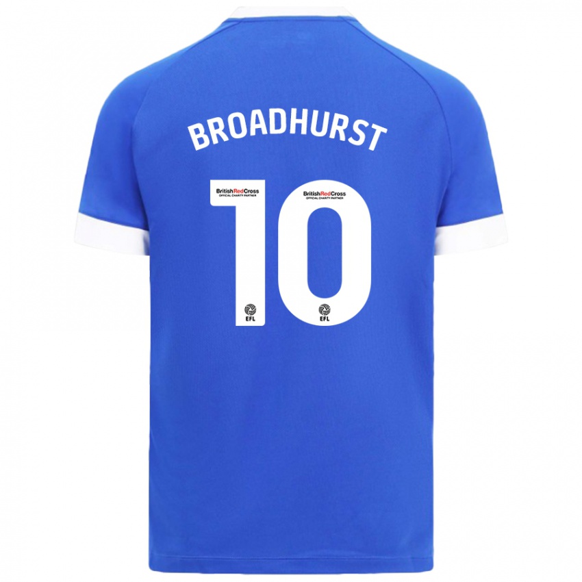 Kinderen Danielle Broadhurst #10 Hemelsblauw Thuisshirt Thuistenue 2024/25 T-Shirt België