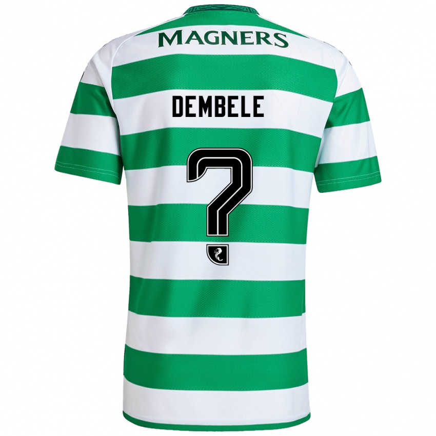 Kinderen Hassan Dembele #0 Groen Wit Thuisshirt Thuistenue 2024/25 T-Shirt België