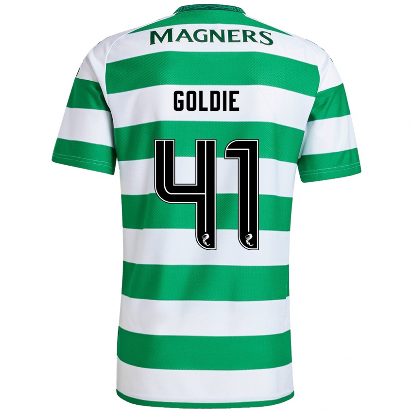 Kinderen Clare Goldie #41 Groen Wit Thuisshirt Thuistenue 2024/25 T-Shirt België