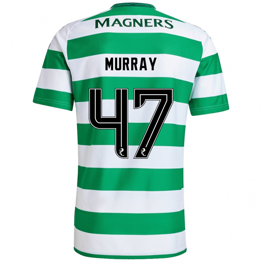 Kinderen Dane Murray #47 Groen Wit Thuisshirt Thuistenue 2024/25 T-Shirt België