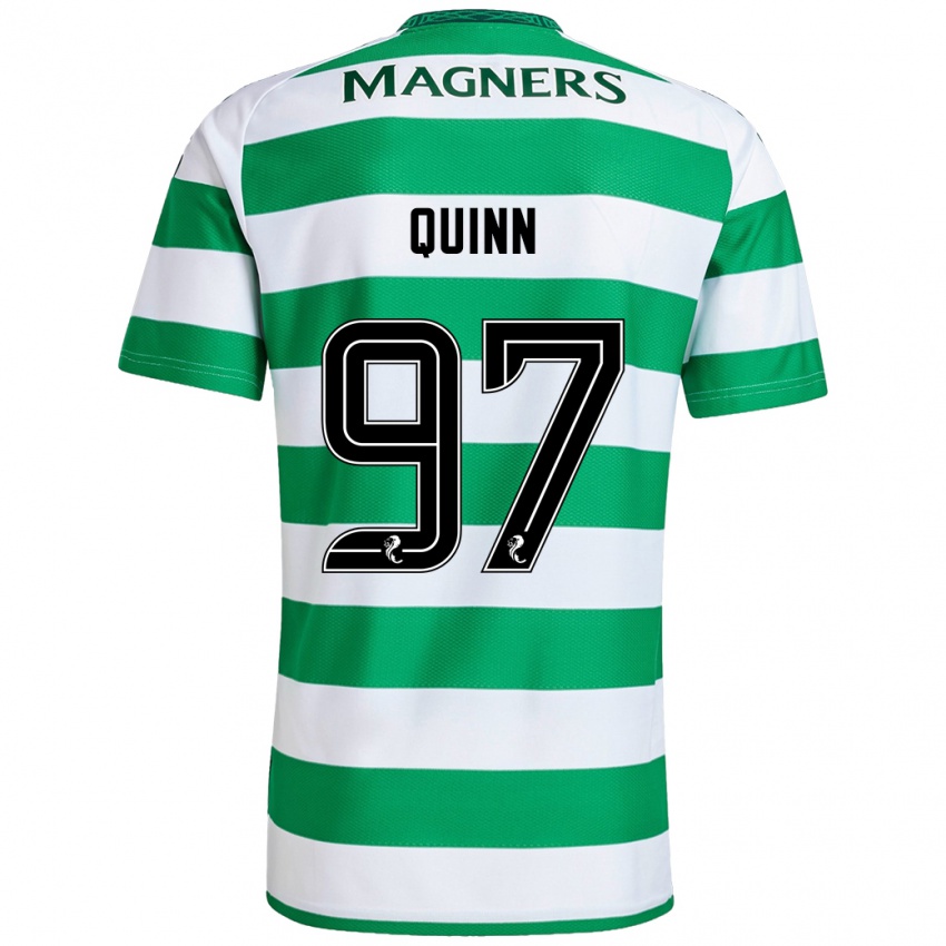 Kinderen Ben Quinn #97 Groen Wit Thuisshirt Thuistenue 2024/25 T-Shirt België