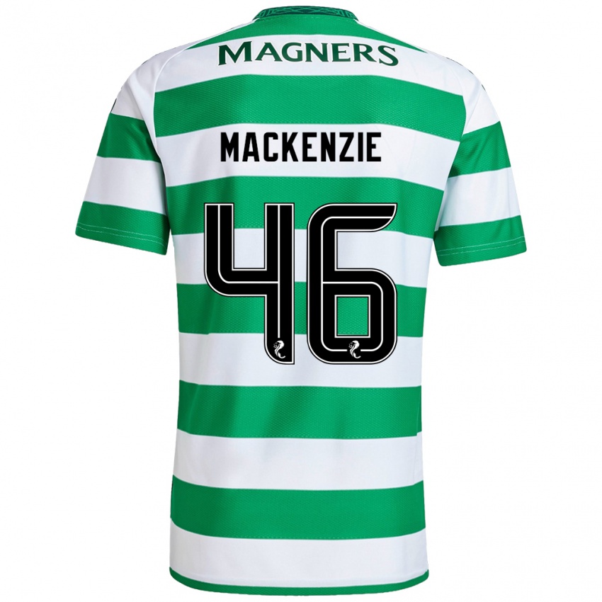 Kinderen Magnus Mackenzie #46 Groen Wit Thuisshirt Thuistenue 2024/25 T-Shirt België