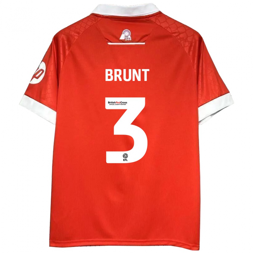 Kinderen Lewis Brunt #3 Rood Wit Thuisshirt Thuistenue 2024/25 T-Shirt België