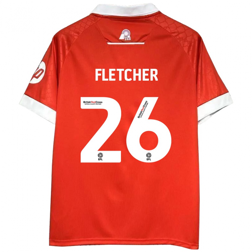 Kinderen Steven Fletcher #26 Rood Wit Thuisshirt Thuistenue 2024/25 T-Shirt België