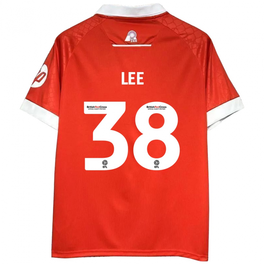 Kinderen Elliot Lee #38 Rood Wit Thuisshirt Thuistenue 2024/25 T-Shirt België