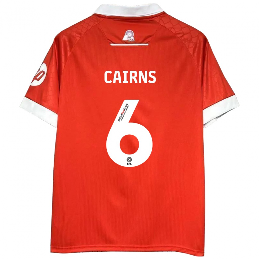 Kinderen Brooke Cairns #6 Rood Wit Thuisshirt Thuistenue 2024/25 T-Shirt België