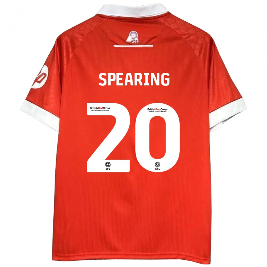 Kinderen Natasha Spearing #20 Rood Wit Thuisshirt Thuistenue 2024/25 T-Shirt België