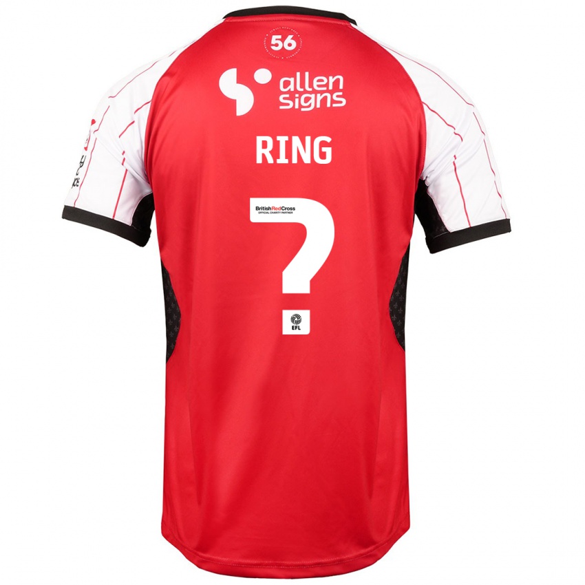 Kinderen Erik Ring #0 Wit Thuisshirt Thuistenue 2024/25 T-Shirt België