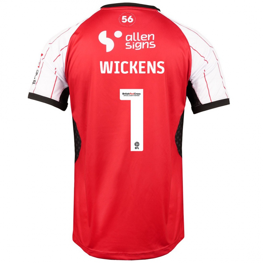 Kinderen George Wickens #1 Wit Thuisshirt Thuistenue 2024/25 T-Shirt België