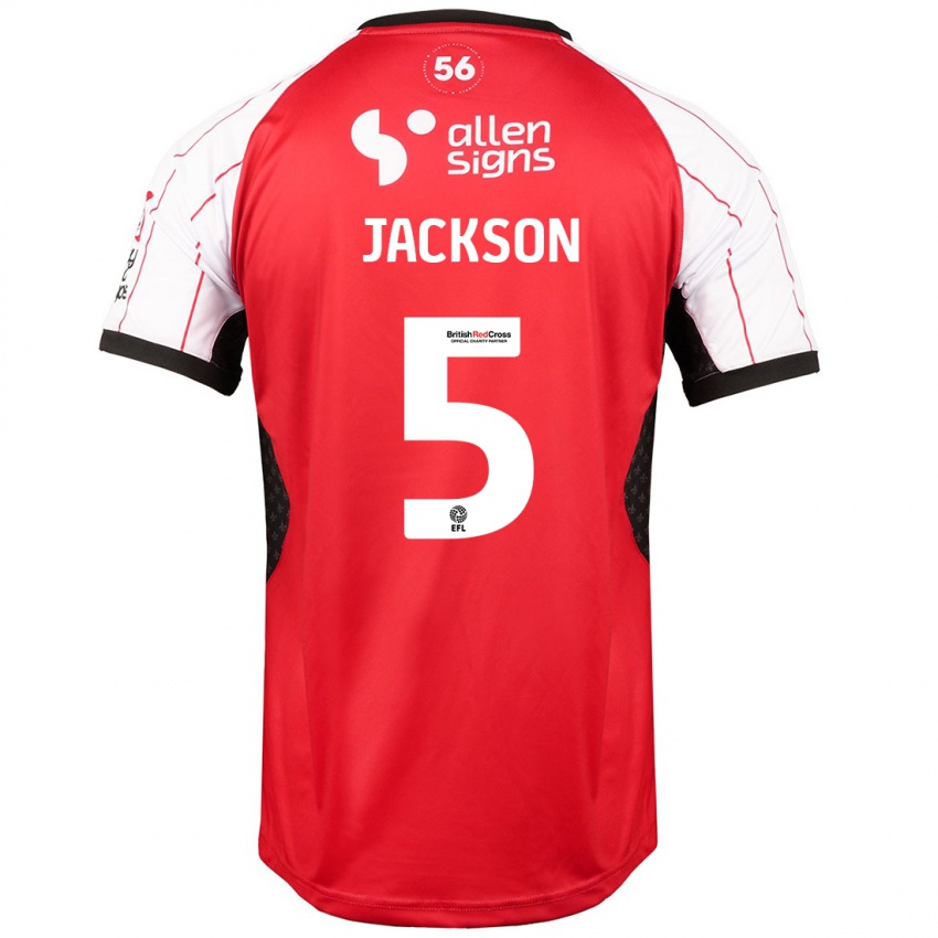 Kinderen Adam Jackson #5 Wit Thuisshirt Thuistenue 2024/25 T-Shirt België