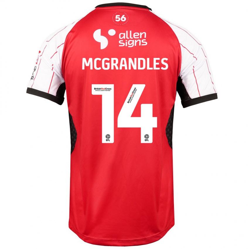 Kinderen Conor Mcgrandles #14 Wit Thuisshirt Thuistenue 2024/25 T-Shirt België