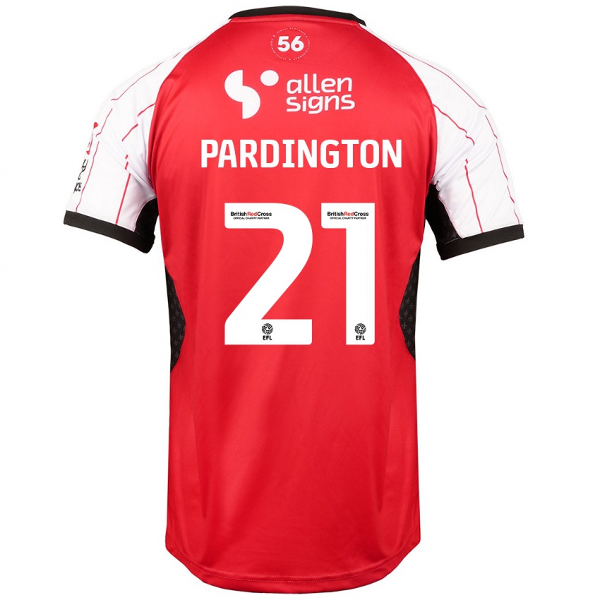 Kinderen Jamie Pardington #21 Wit Thuisshirt Thuistenue 2024/25 T-Shirt België