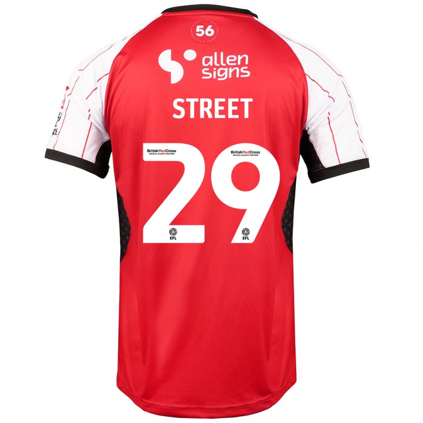 Kinderen Robert Street #29 Wit Thuisshirt Thuistenue 2024/25 T-Shirt België