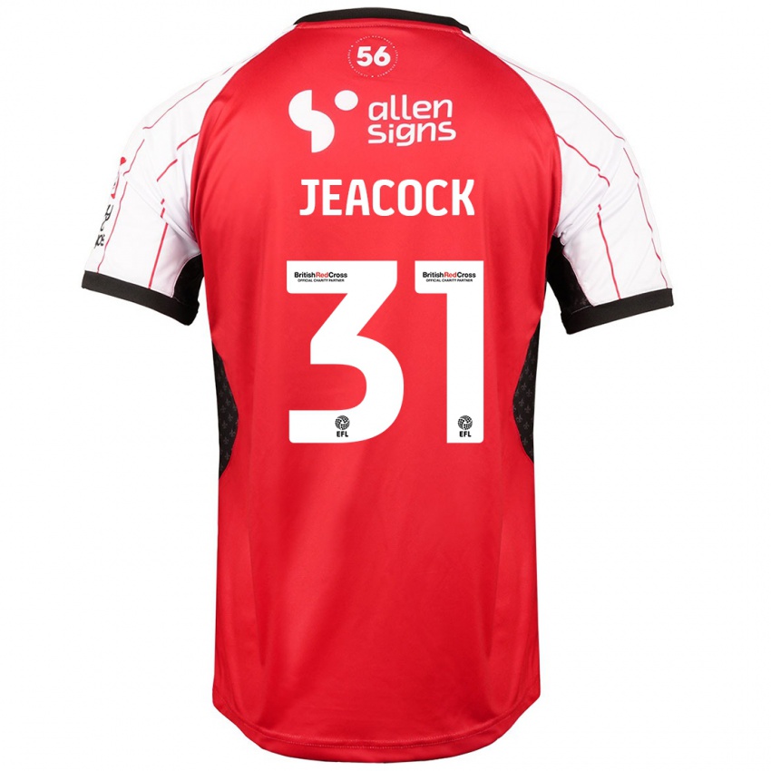 Kinderen Zach Jeacock #31 Wit Thuisshirt Thuistenue 2024/25 T-Shirt België