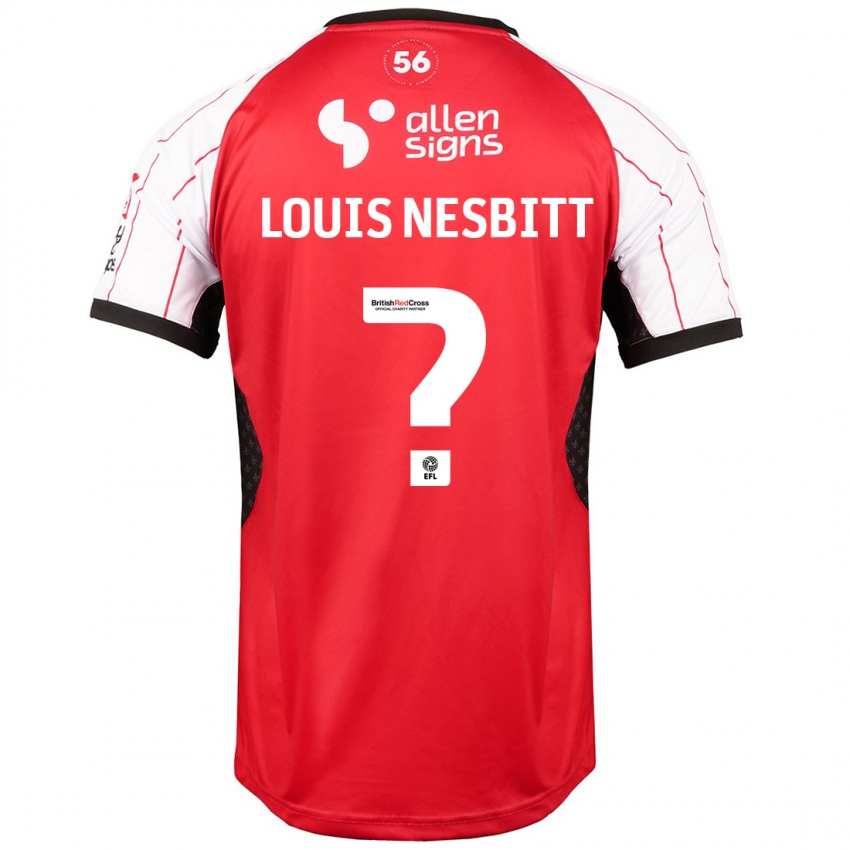 Kinder Louis Nesbitt #0 Weiß Heimtrikot Trikot 2024/25 T-Shirt Belgien