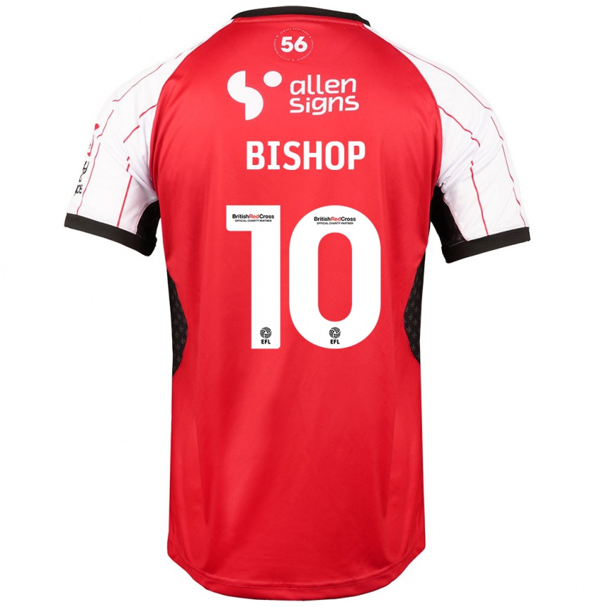 Kinder Teddy Bishop #10 Weiß Heimtrikot Trikot 2024/25 T-Shirt Belgien