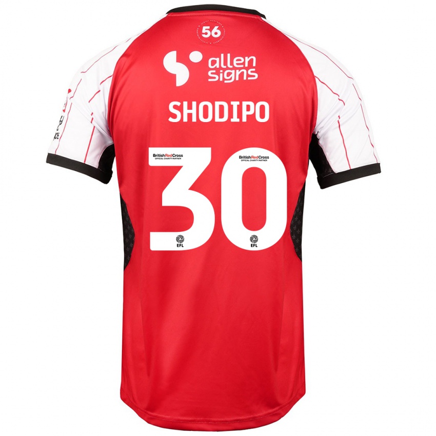 Kinderen Olamide Shodipo #30 Wit Thuisshirt Thuistenue 2024/25 T-Shirt België