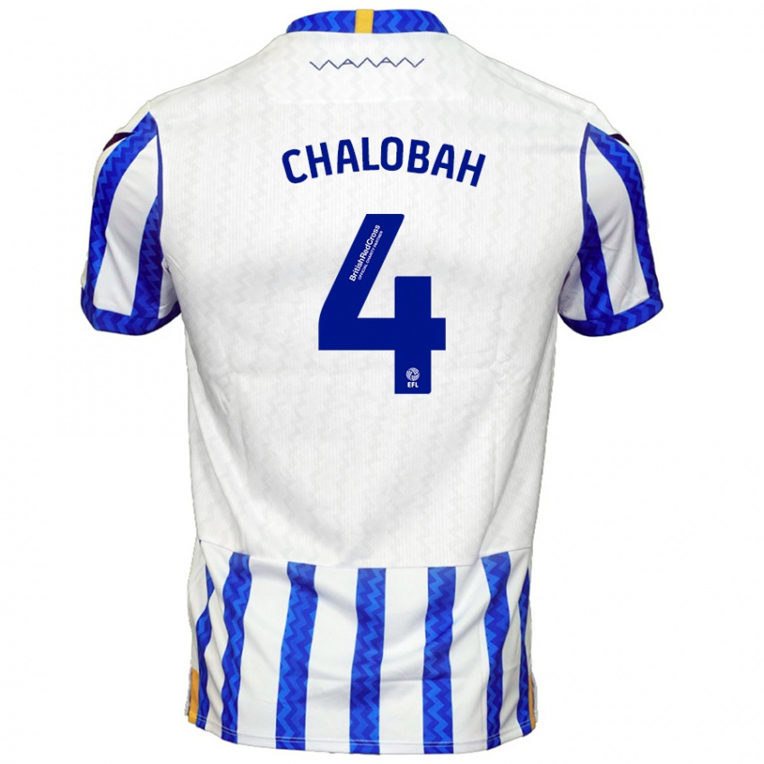 Kinder Nathaniel Chalobah #4 Blau Weiß Heimtrikot Trikot 2024/25 T-Shirt Belgien