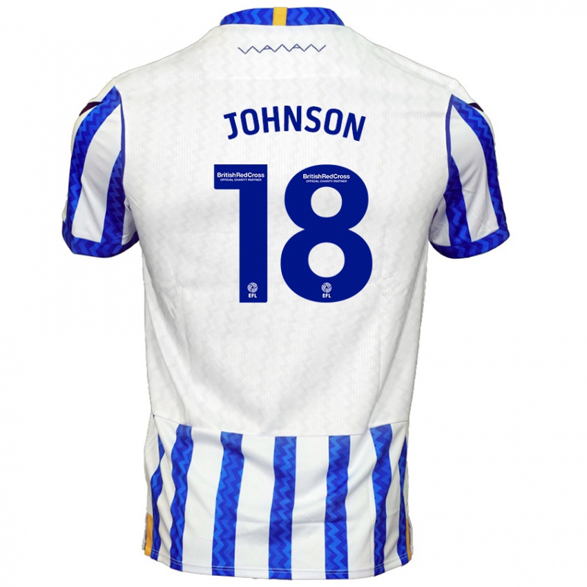 Kinderen Marvin Johnson #18 Blauw Wit Thuisshirt Thuistenue 2024/25 T-Shirt België