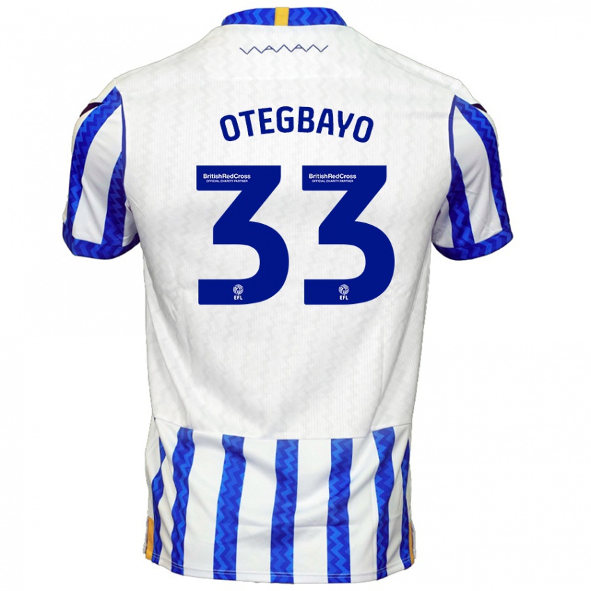 Kinderen Gabriel Otegbayo #33 Blauw Wit Thuisshirt Thuistenue 2024/25 T-Shirt België