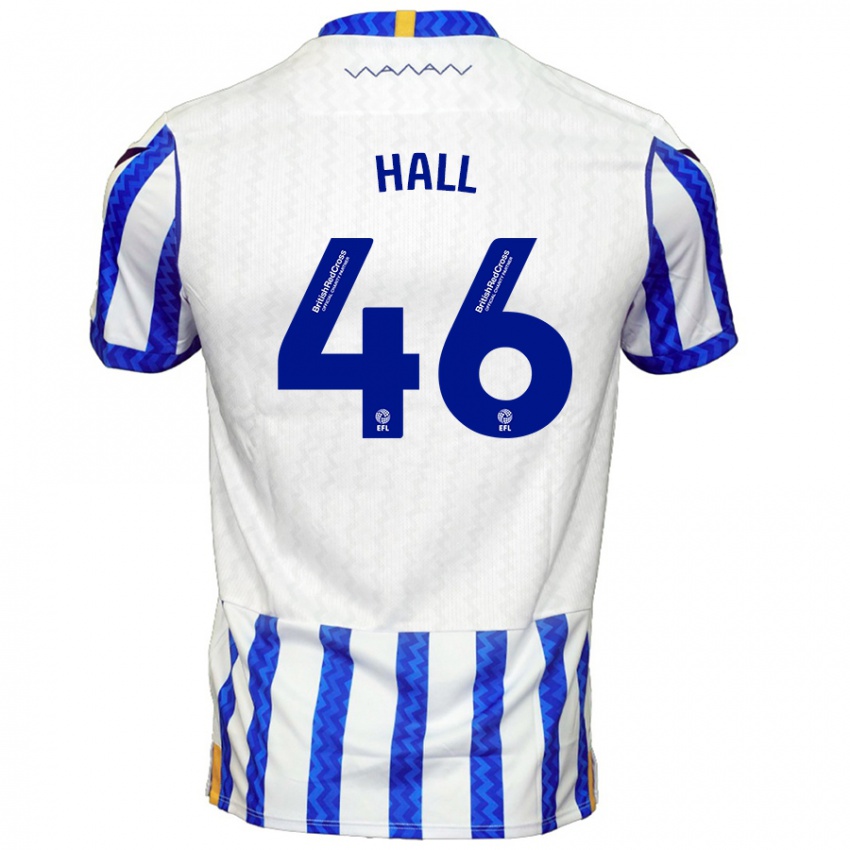 Enfant Maillot Jack Hall #46 Bleu Blanc Tenues Domicile 2024/25 T-Shirt Belgique