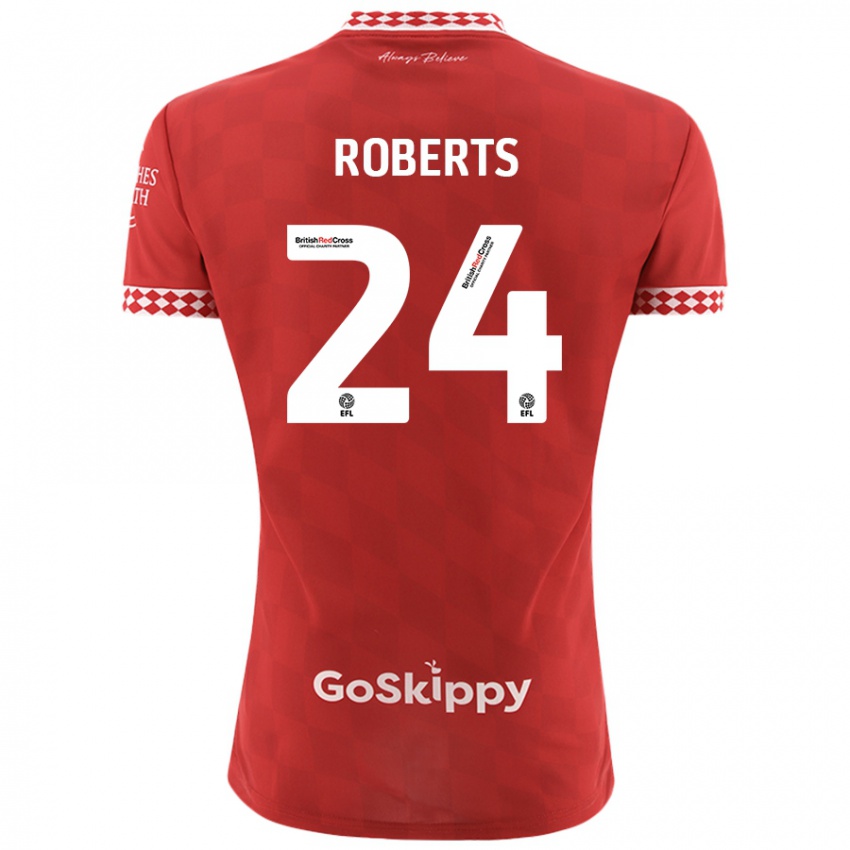 Kinderen Haydon Roberts #24 Rood Thuisshirt Thuistenue 2024/25 T-Shirt België