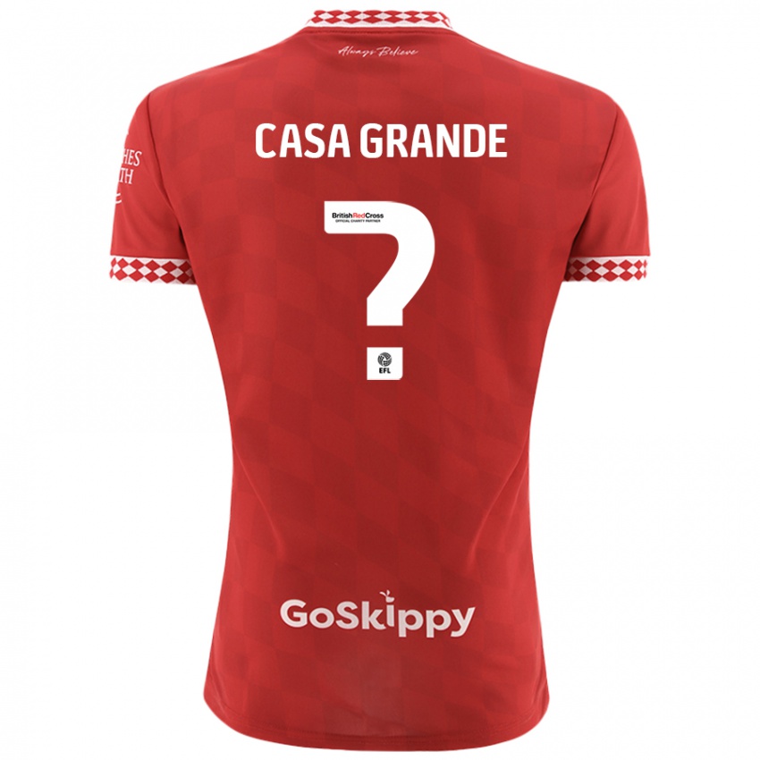 Kinderen Josey Casa-Grande #0 Rood Thuisshirt Thuistenue 2024/25 T-Shirt België