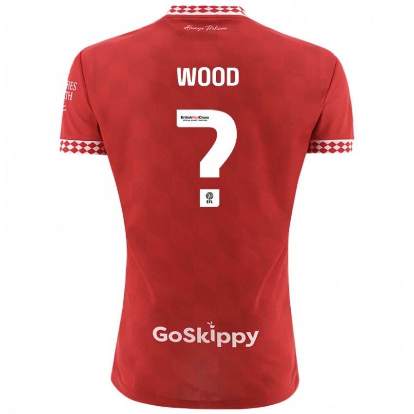 Kinderen Callum Wood #0 Rood Thuisshirt Thuistenue 2024/25 T-Shirt België