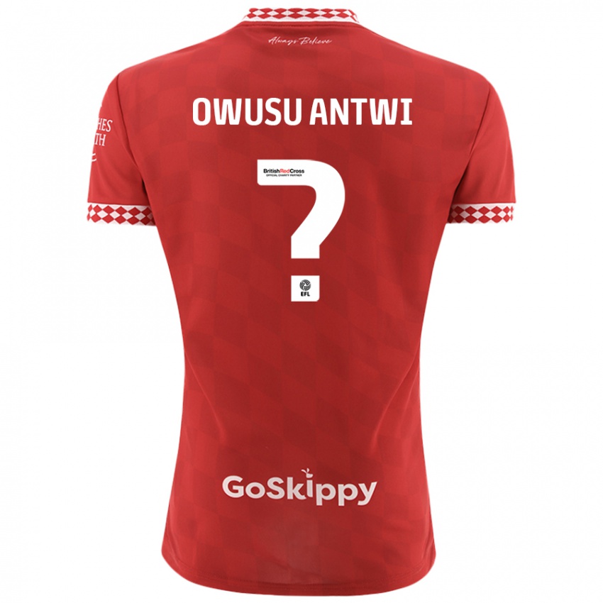 Kinderen Filbert Owusu-Antwi #0 Rood Thuisshirt Thuistenue 2024/25 T-Shirt België