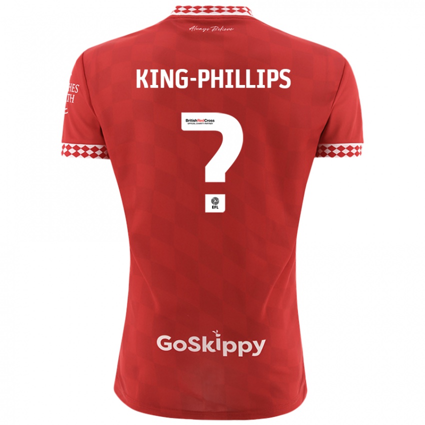 Kinderen Zac King-Phillips #0 Rood Thuisshirt Thuistenue 2024/25 T-Shirt België