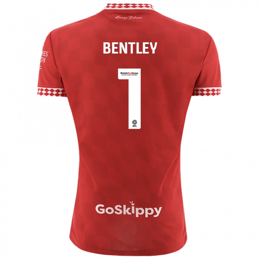 Kinderen Fran Bentley #1 Rood Thuisshirt Thuistenue 2024/25 T-Shirt België