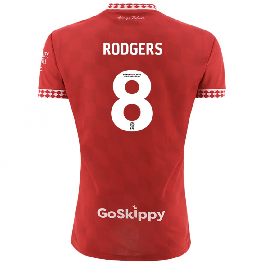 Kinderen Amy Rodgers #8 Rood Thuisshirt Thuistenue 2024/25 T-Shirt België