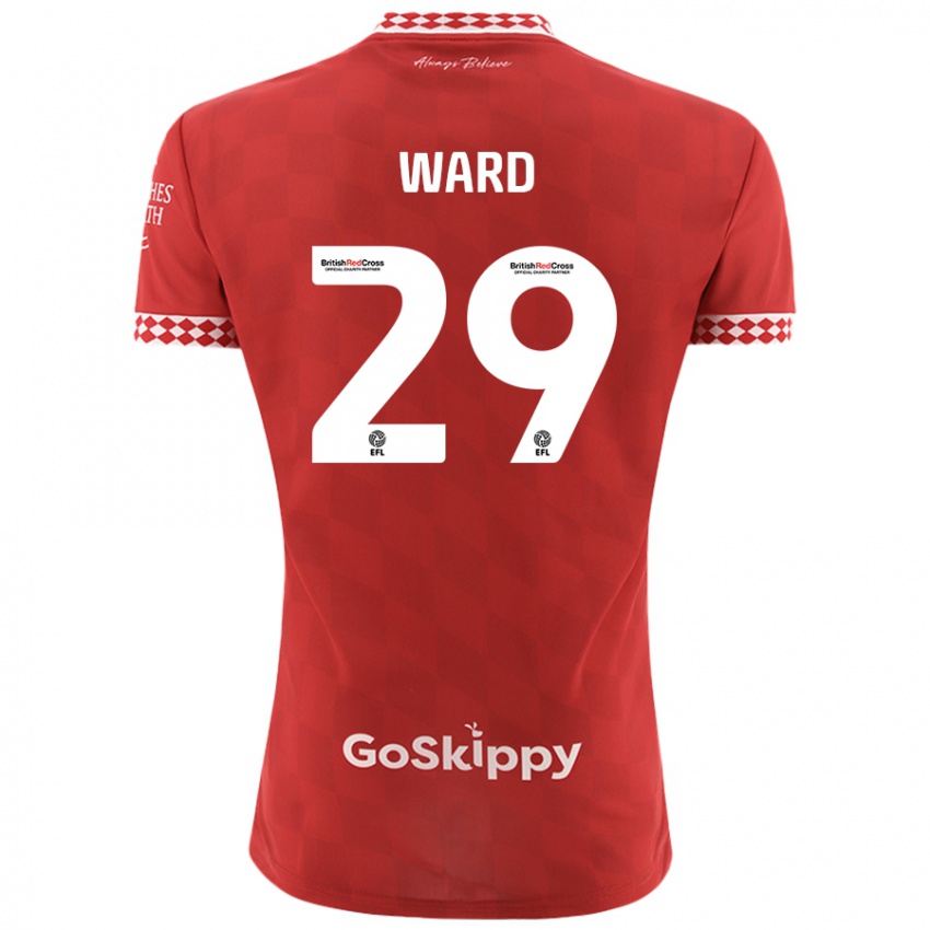 Kinderen Mari Ward #29 Rood Thuisshirt Thuistenue 2024/25 T-Shirt België