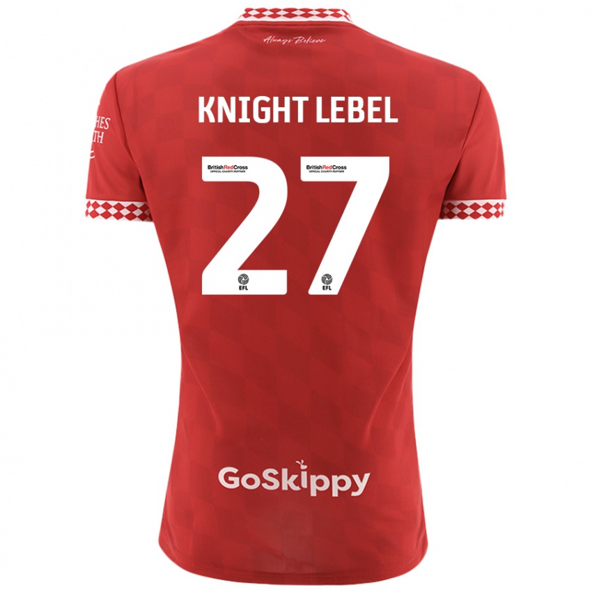 Kinderen Jamie Knight-Lebel #27 Rood Thuisshirt Thuistenue 2024/25 T-Shirt België