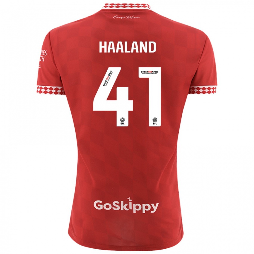 Kinderen Benedicte Haaland #41 Rood Thuisshirt Thuistenue 2024/25 T-Shirt België