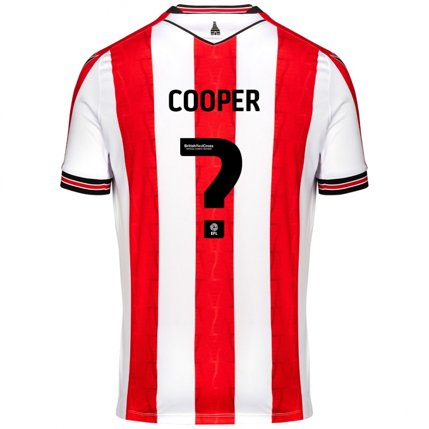 Kinderen Noah Cooper #0 Rood Wit Thuisshirt Thuistenue 2024/25 T-Shirt België