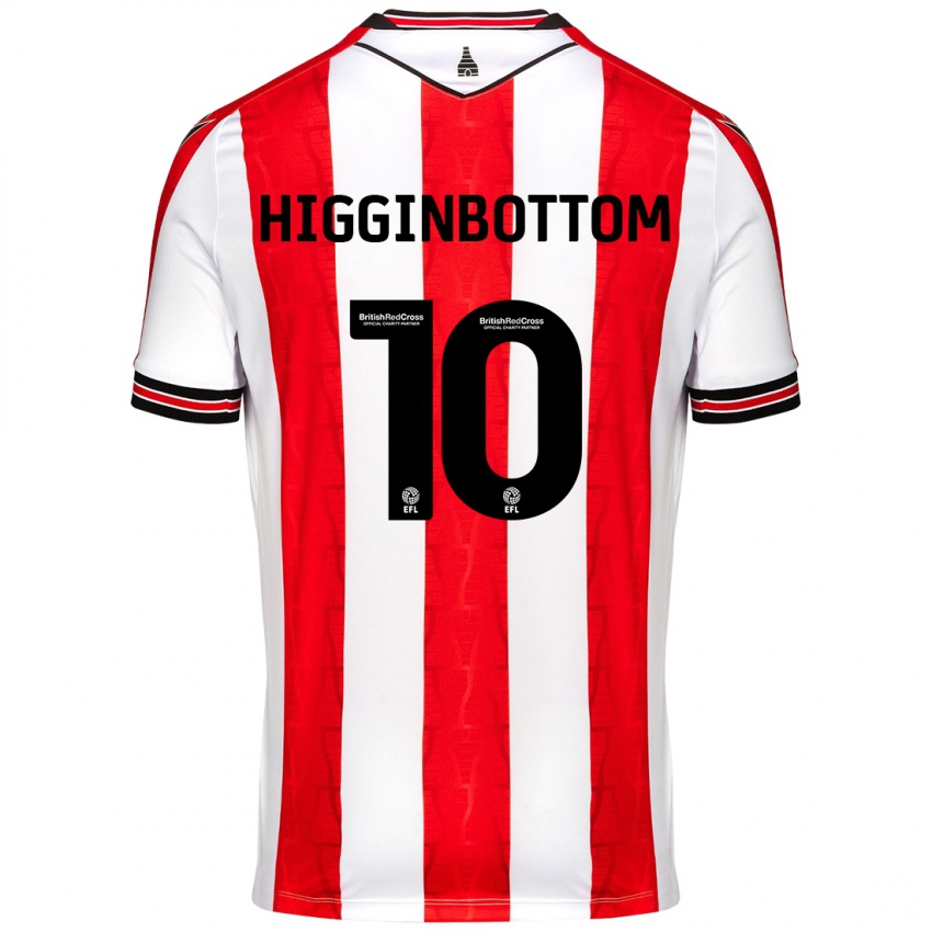 Enfant Maillot Alice Higginbottom #10 Rouge Blanc Tenues Domicile 2024/25 T-Shirt Belgique