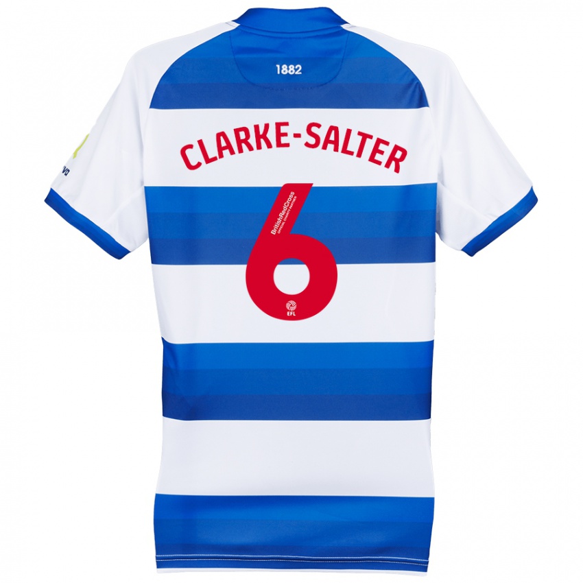 Kinderen Jake Clarke-Salter #6 Wit Blauw Thuisshirt Thuistenue 2024/25 T-Shirt België