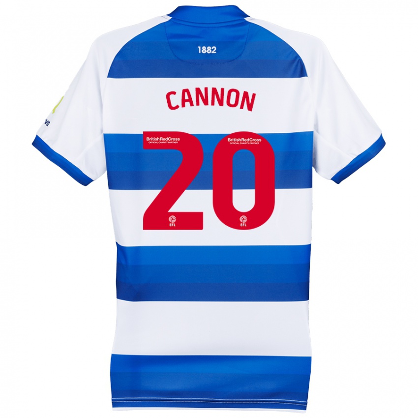 Kinderen Reggie Cannon #20 Wit Blauw Thuisshirt Thuistenue 2024/25 T-Shirt België