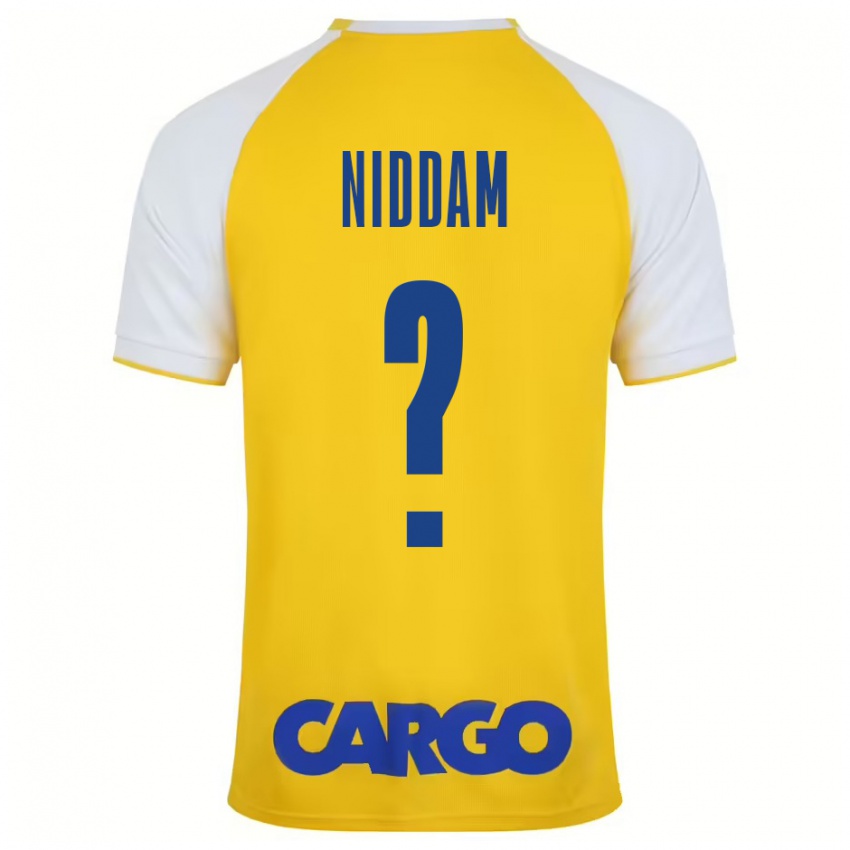 Kinderen Nadav Niddam #0 Geel Wit Thuisshirt Thuistenue 2024/25 T-Shirt België