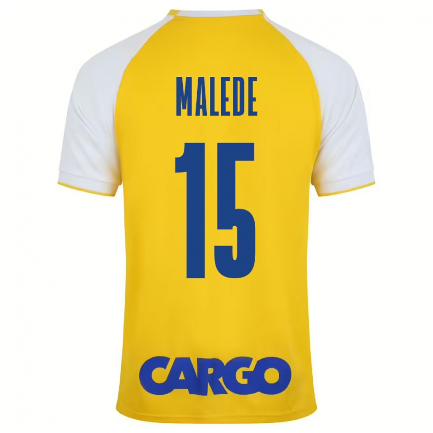 Kinderen Yonas Malede #15 Geel Wit Thuisshirt Thuistenue 2024/25 T-Shirt België