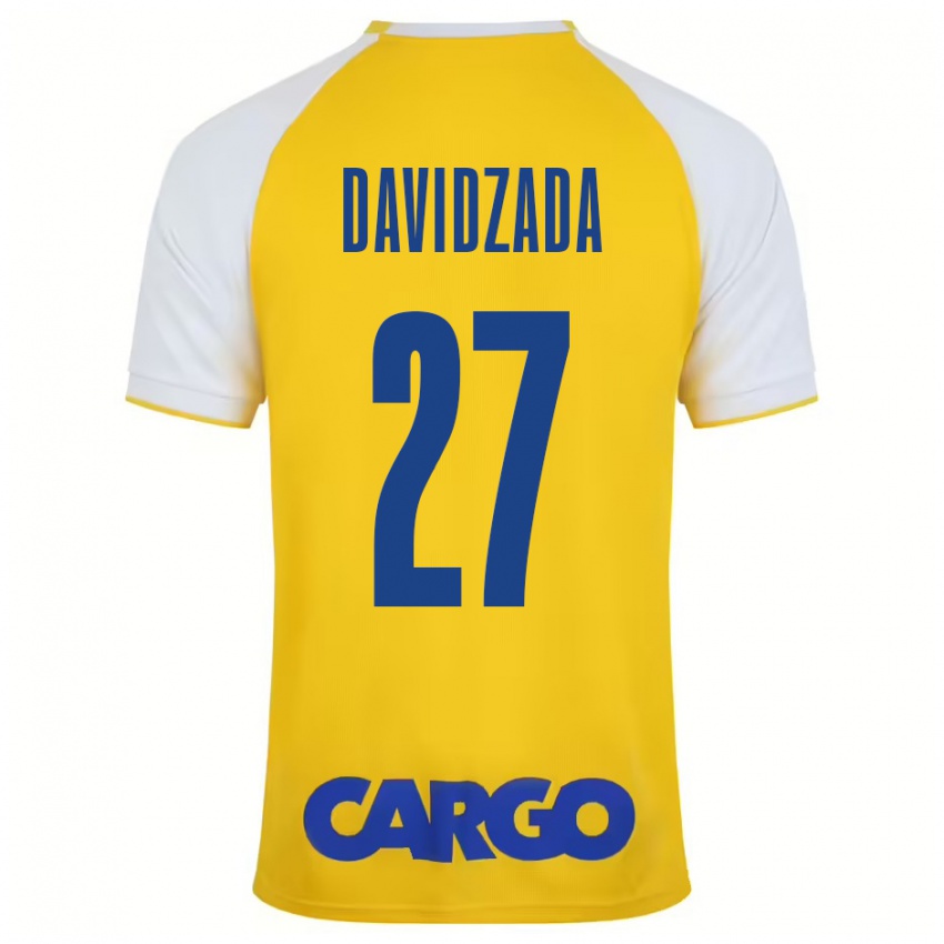 Kinderen Ofir Davidzada #27 Geel Wit Thuisshirt Thuistenue 2024/25 T-Shirt België