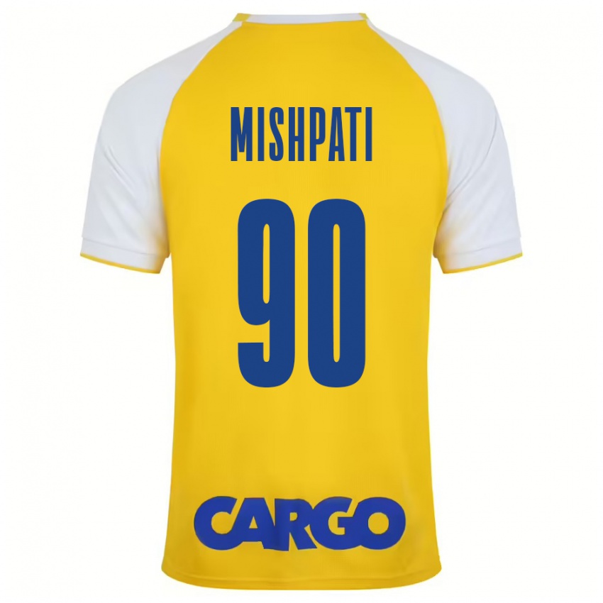 Kinderen Roi Mishpati #90 Geel Wit Thuisshirt Thuistenue 2024/25 T-Shirt België